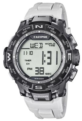 Digitaluhr Herren Armbanduhr Calypso Watch grau K5816/3