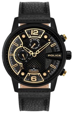 Herrenuhr Police Watch Armbanduhr Lederband PEWJF2203301