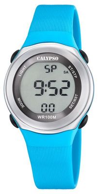 Kinderuhr Digital Armbanduhr hellblau Calypso Watch K5822/1