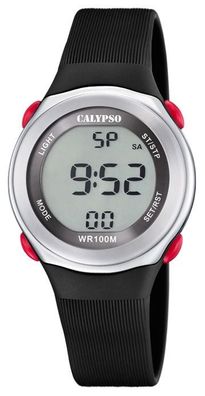 Kinderuhr Digital Armbanduhr Calypso Watch schwarz K5822/6