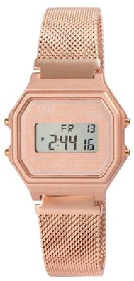 Armbanduhr Digital Q&Q Uhr Meshband rosegolden M173J030Y