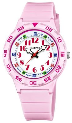 Kinderuhr Lernuhr Calypso Armbanduhr rosa K5828/1