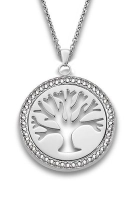 Lotus Style Damen Edelstahl Halskette mit Baum-Anhänger LS1869-1/1