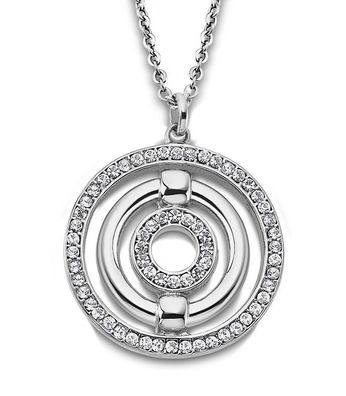 Lotus Style Damen Edelstahl Kette mit Strass LS1950-1/1 Halskette