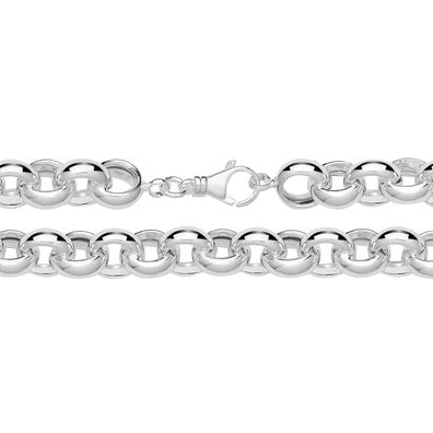 925 Sterling Silber 12mm Herren - Erbs Kette - 45.7, 50.8, 55.9, 61, 66, 71.1, 76.2cm