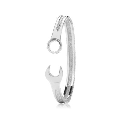 Modischer 925 Sterling Silber Damen - Armreif - 28 Gramm