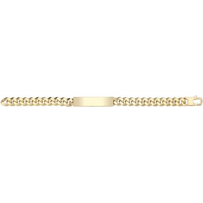 Wunderschönes 9 ct/Karat Gelb Gold Damen - Identifikationsarmband - 19.1cm, 13 Gramm