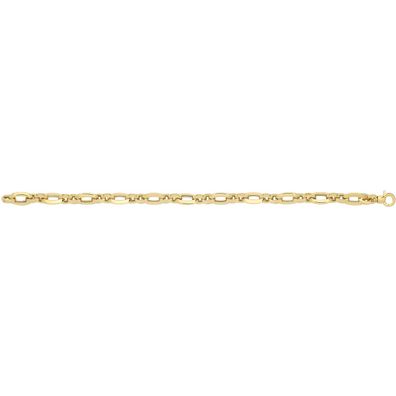 Stylisches 9 ct/Karat Gelb Gold Damen - Link Armband - 0.1cm, 6 Gramm