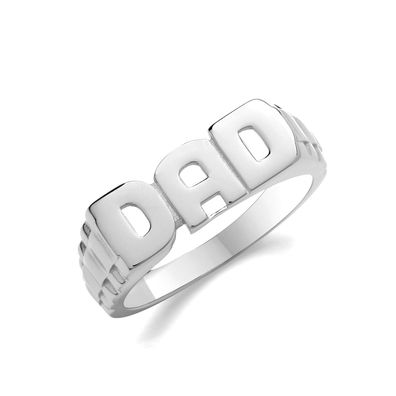 Edler 925 Sterling Silber Herren - Dad Ring