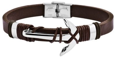 Akzent Lederband braun Armband 21 cm Band verstellbar