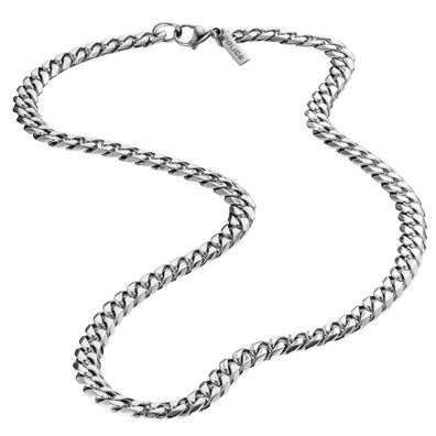 Herren Panzerkette Police silberfarbig Edelstahl PJ25490PSS-01 Sin