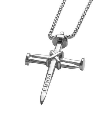 Police Herren Halskette Edelstahl Anhänger Kreuz PJ26389PSS.01