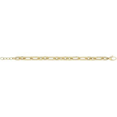 Chices 9 ct/Karat Gelb Gold Damen - Link Armband - 21.6cm, 9 Gramm