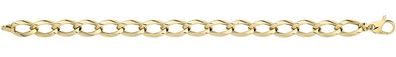 Raffiniertes 9 ct/Karat Gelb Gold Damen - Link Armband - 0.1cm, 5 Gramm
