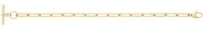 Chices 9 ct/Karat Gelb Gold Damen - Link Armband - 1cm