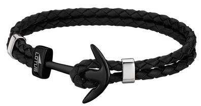 Lederarmband Anker schwarz LS1832-2/6 Lotus Style Armband