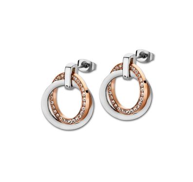 Damen Ohrstecker Lotus Style LS1780-4/2 Edelstahl bicolor Ohrringe