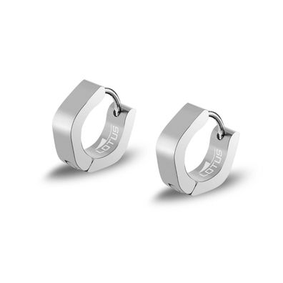 Herren Schmuck Clapp-Creolen Edelstahl Ohrringe LS2155-4/1 Lotus Style