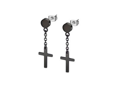 Ohrstecker Kreuz Anhänger Ohrringe LS2175-4/2 Lotus Style Männer Schmuck
