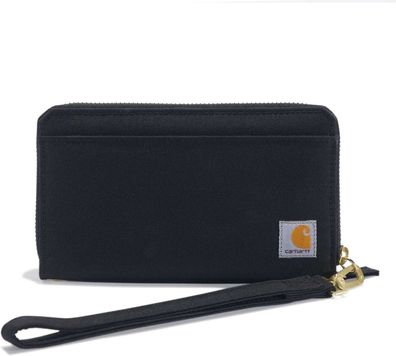 Carhartt Damen Portemonnaie Nylon Duck Lay-Flat Clutch Wallet Black