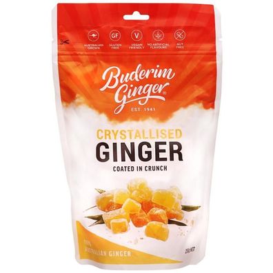 Buderim Crystallised Ginger gezuckert 200 g