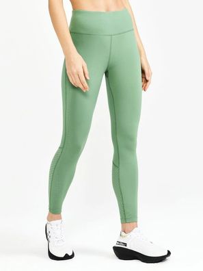 Craft Damen Sporthose Damen Leggins Charge Perforated Green 170945