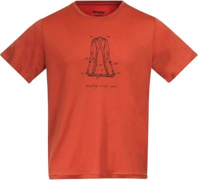 Bergans T-Shirt Graphic Wool Brick 178421