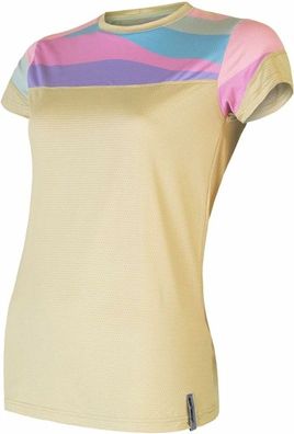 Sensor Damen Fitness Artikel Damen T-Shirt Coolmax Impress Sand/Stripes 187744