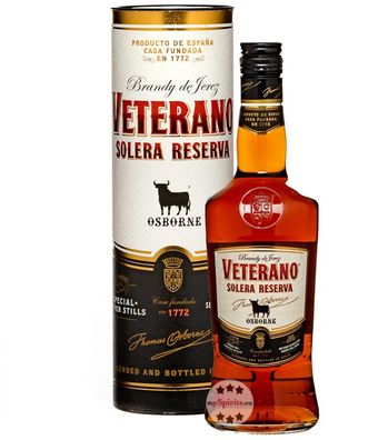 Osborne Veterano Solera Reserva Brandy de Jerez (36 % Vol., 0,7 Liter) (36 % Vol., hi