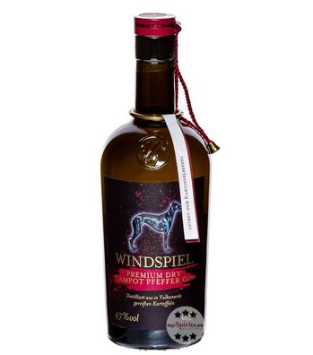 Windspiel Kampot Pfeffer Premium Dry Gin (47 % Vol., 0,5 Liter)