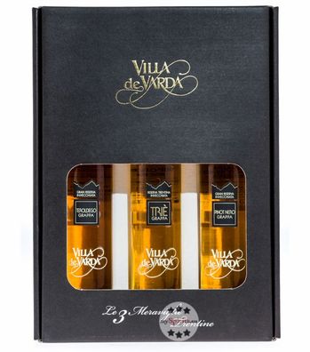 Villa de Varda Grappa-Geschenkset Meraviglie Trentine (40 % vol., 0,6 Liter) (40 % vo