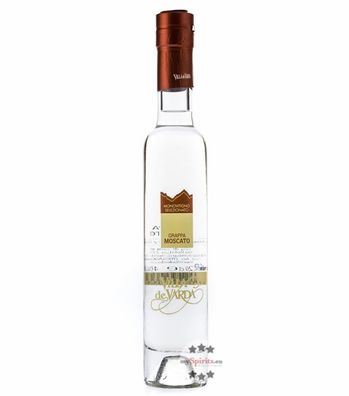 Villa de Varda Grappa Moscato Monovitigno (40 % vol., 0,2 Liter) (40 % vol., hide)