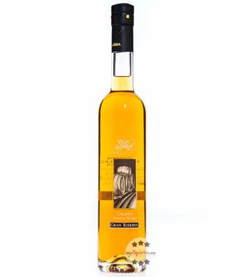 Villa de Varda Grappa Pinot Nero Riserva Mezzolitro 0,5 L (40 % vol., 0,5 Liter) (40