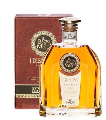 Marcati Grappa Riserva ?Il Bacio delle Muse? in Geschenkbox (40 % vol., 0,7 Liter) (4