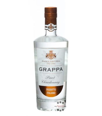 Dalla Vecchia Grappa Pinot Chardonnay (, 0,5 Liter) (40 % Vol., hide)