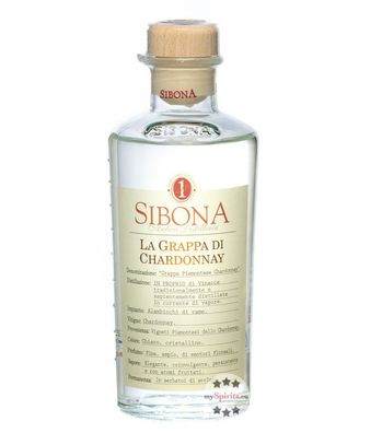 Sibona Grappa di Chardonnay (, 0,5 Liter) (40 % Vol., hide)