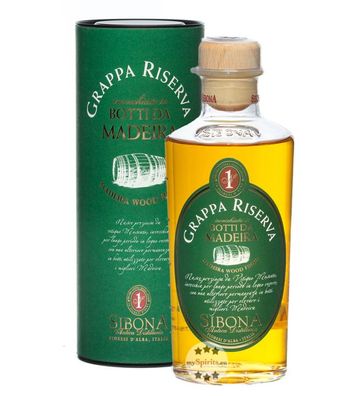 Sibona Grappa Riserva Botti da Madeira (, 0,5 Liter) (40 % Vol., hide)