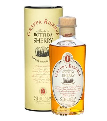 Sibona Grappa Riserva Botti da Sherry (, 0,5 Liter) (40 % Vol., hide)