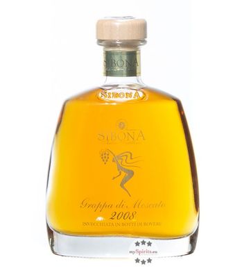 Sibona Grappa di Mosacto Invecchiata Millesimata (44 % Vol., 0,7 Liter) (44 % Vol., h