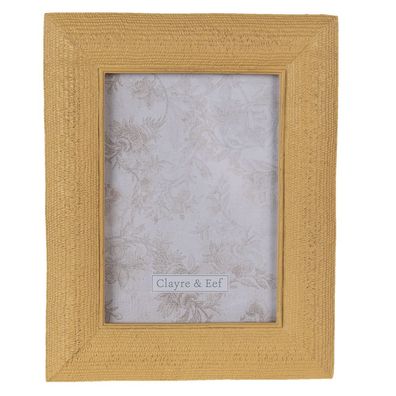 Clayre & Eef Bilderrahmen 13x18 cm Goldfarbig Kunststoff (Gr. 20x2x25 cm / 13x18 cm)