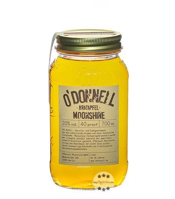 O'Donnell Bratapfel Moonshine Likör (20 % Vol., 0,7 Liter) (20 % Vol., hide)