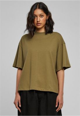 Urban Classics Damen T-Shirt Ladies Organic Heavy Slit Tee