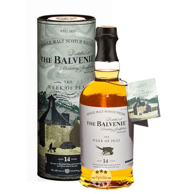 Balvenie Week of Peat Single Malt Scotch Whisky (48,3 % Vol., 0,7 Liter) (48,3 % Vol