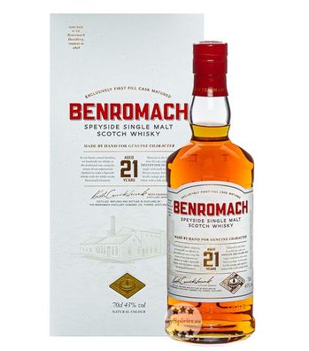 Benromach 21 Jahre Single Malt Scotch Whisky (43 % Vol., 0,7 Liter) (43 % Vol., hide)