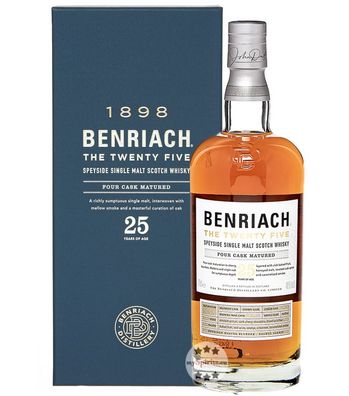 Benriach 25 The Twenty Five Single Malt Whisky (46,8 % Vol., 0,7 Liter) (46,8 % Vol.,