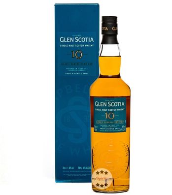 Glen Scotia 10 Jahre Single Malt Whisky - Unpeated (, 0,7 Liter) (40 % Vol., hide)