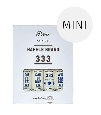 Prinz Geschenkset Hafele Brand 333 ?Erlesene Kernfrüchte? (45 % Vol., 0,16 Liter)