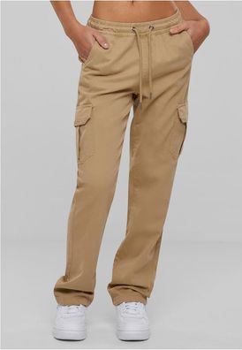 Urban Classics Damen Ladies High Waist Twill Cargo Pants TB6158