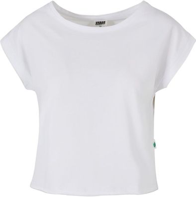 Urban Classics Damen T-Shirt Ladies Organic Open Edge Tee