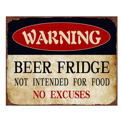 Clayre & Eef Textschild 33x25 cm Beige Rot Eisen (Gr. 33x1x25 cm)